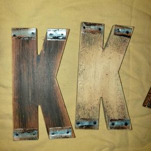 Misc wooden letters